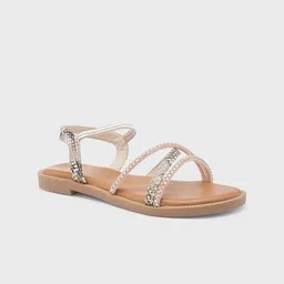 Sole To Soul Women Embellished Open Toe Flats-image-26