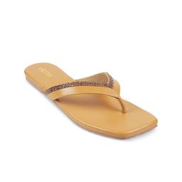 Metro Embellished Open Toe Flats-53