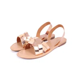 WZAYA Solid Open Toe Flats-20