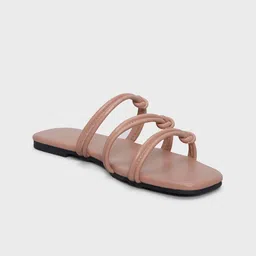 20Dresses Triple Strap Open Toe Flats-14