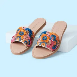 Forever Glam by Pantaloons Women Embellished Open Toe Flats-34