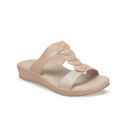 Metro Embellished Open Toe Flats-42