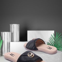 TWIN TOES Women Embellished Open Toe Flats-6