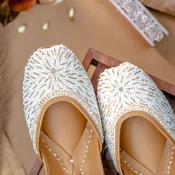 NR By Nidhi Rathi Embellished Ethnic Mojaris-image-62