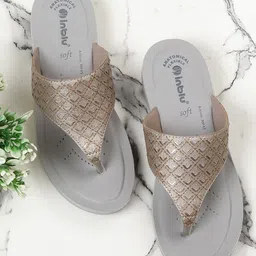 Inblu Women Textured Open Toe Flats-image-18