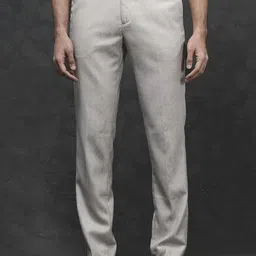 RARE RABBIT Men Regular Fit Mid-Rise Cotton Trousers-image-6