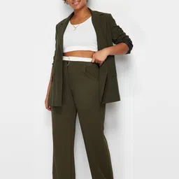 Trendyol Women Mid-Rise Parallel Trousers-image-54