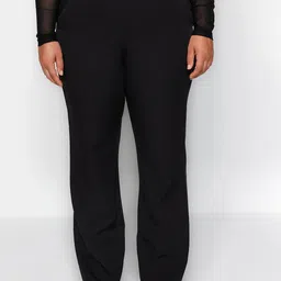 Trendyol Women Mid-Rise Regular Trousers-38