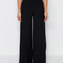 Trendyol Women High-Rise Parallel Trousers-image-4