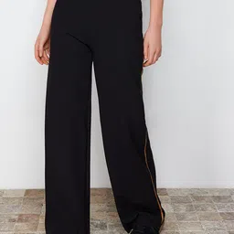 Trendyol Women Mid-Rise Parallel Trousers-image-86