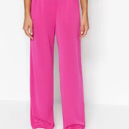 Trendyol Women Mid-Rise Parallel Trousers-image-57