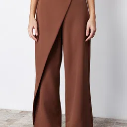 Trendyol Women Regular Fit Mid-Rise Parallel Trousers-image-94