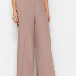 Trendyol Women Mid-Rise Comfort Parallel Trousers-image-76