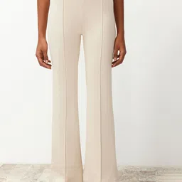 Trendyol Women Regular Fit Mid-Rise Parallel Trousers-image-42