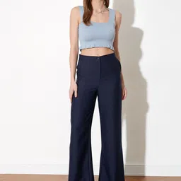 Trendyol Women Mid Rise Parallel Trousers-image-59