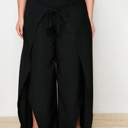 Trendyol Women Plus Size Mid-Rise Trousers-image-19