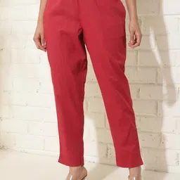 Fabindia Women Mid Rise Regular Trouser-image-16