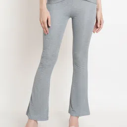 Popwings Women Smart Non Iron Bootcut Trousers-image-10