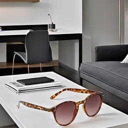 SUNNIES Unisex Round Sunglasses with UV Protected Lens-image-65