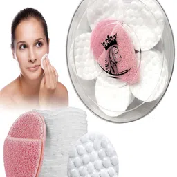 MAJESTIQUE 101-Pcs Dual Sided Layered Pads with Face Sponge-56