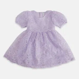 Pantaloons Junior Girls Floral Embroidered Cotton Dress-picture-25