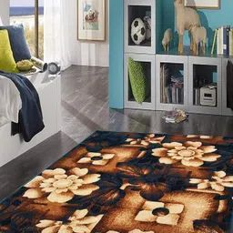Safiya Carpet Maroon Floral Anti-Skid Polypropylene Carpets-image-41