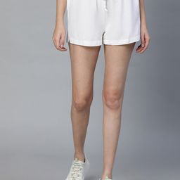 Oxolloxo Women Mid Rise Linen Shorts-picture-10