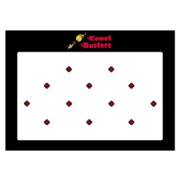 Comet Busters 12 Pcs Reusable Designer Bindis - Maroon & Black-8