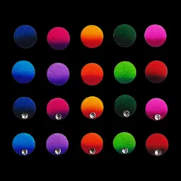 Comet Busters 25-Pcs Handmade Traditional Designer Bindi - Multicolored-31
