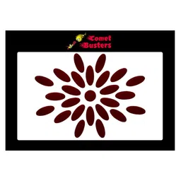Comet Busters 25 Pcs Reusable Traditional Bindis - Maroon-22