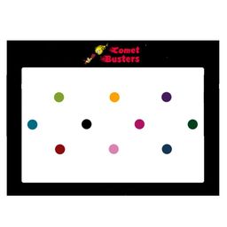 Comet Busters 10 Pcs Reusable Bindis - Multicoloured-12