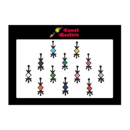 Comet Busters Multicoloured Set Of 12 Bindis-22