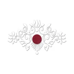 Comet Busters Traditional Designer Reusable Bindi - White-51