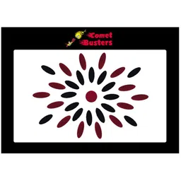 Comet Busters Maroon & Black Handcrafted Beautiful Traditional Designer Bindis-7