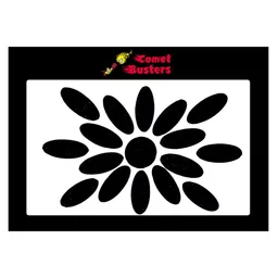 Comet Busters 17 Pcs Traditional Reusable Bindis - Black-56