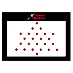 Comet Busters 24 Pcs Reusable Diamond-Shaped Designer Bindis - Red-6