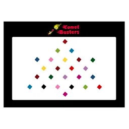 Comet Busters 24 Pcs Reusable Bindis - Multicoloured-10