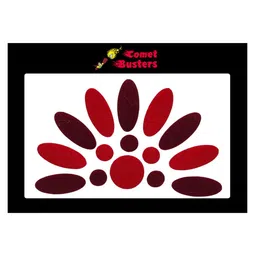 Comet Busters 15 Pcs Traditional Reusable Bindis - Red & Maroon-12
