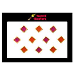 Comet Busters Women Orange &  Pink Traditional Designer Bindis-18