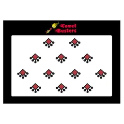 Comet Busters 12 Pcs Maroon Reusable Bindi-28