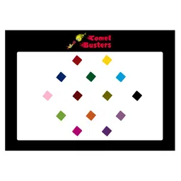 Comet Busters 14 Pcs Reusable Designer Bindis - Multicoloured-54