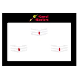 Comet Busters 3 Pcs Reusable Designer Bindis - White & Red-0