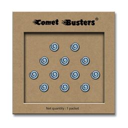 Comet Busters 12-Pcs Traditional Designer Bindis - Blue-33