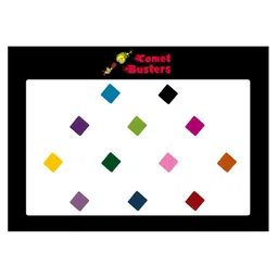 Comet Busters 12 Pcs Reusable Designer Bindis - Multicoloured-52