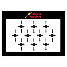 Comet Busters 10 Pcs Black Solid Bindi-57
