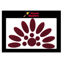 Comet Busters Maroon Set of 15 Sticker Bindis-46