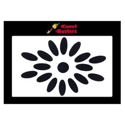 Comet Busters Set of 17 Traditional Bindis - Black-42
