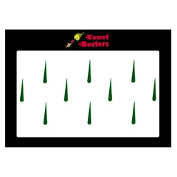 Comet Busters 10 Pcs Reusable Designer Bindis - Dark Green-55