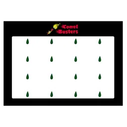 Comet Busters 16 Pcs Reusable Designer Bindis - Dark Green-29