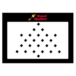 Comet Busters 24 Pcs Reusable Diamond-Shaped Designer Bindis - Black-8